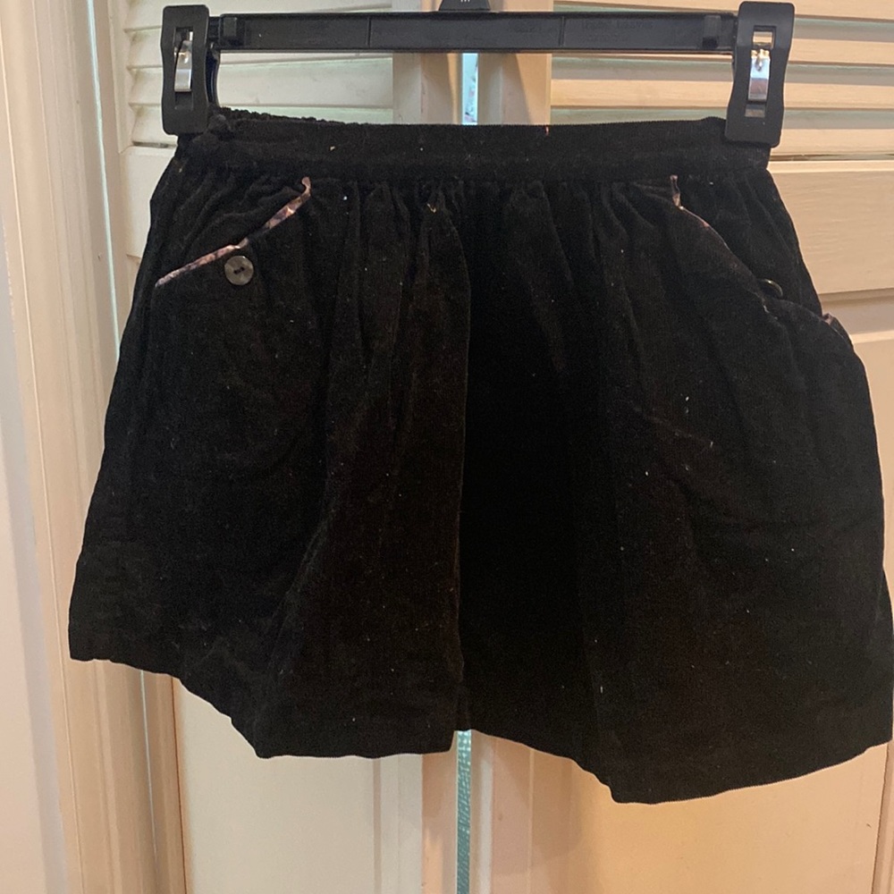 Black corduroy skirt